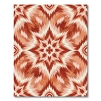 Terracotta Ikat Starburst Geometric Rug