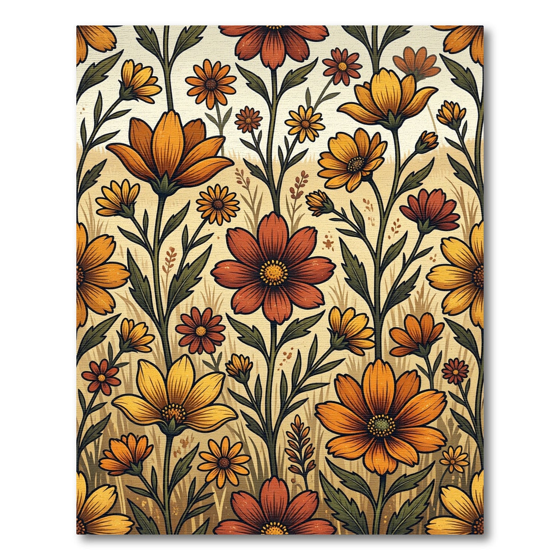 Harvest Floral Arrangement Meadow Rug