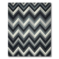 Monochromatic Chevron Gradient Effect Rug