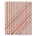 Modern Blush Copper Linear Crosshatch Rug