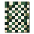 Forest Pine Checkered Geometric Earthy Rug