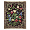 Dark Floral Botanical Garden Medallion Rug