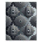 Silver Lantern Oriental Star Rug