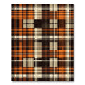 Classic Rust and Charcoal Plaid Rug