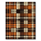 Classic Rust and Charcoal Plaid Rug