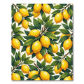 Vibrant Fresh Lemon Branch Botanical Rug