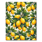 Vibrant Fresh Lemon Branch Botanical Rug