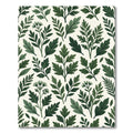 Lush Sage Green Botanical Leaf Foliage Rug
