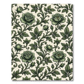 Elegant Sage Green Rose Vine Wallflower Rug