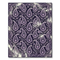 Midnight Purple Ornate Paisley Damask Rug