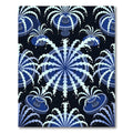 Blue Water Fountain Medallion Rug
