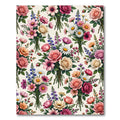 Elegant Floral Bouquet Watercolor Garden Rug