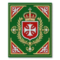 Emerald Green Royal Crest Medallion Rug
