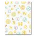 Whimsical Alphabet Circle Medley Rug