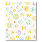 Whimsical Alphabet Circle Medley Rug