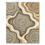 Earthy Brown Agate Swirl Rug
