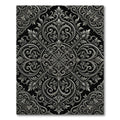 Antique Silver Filigree Scrollwork Rug