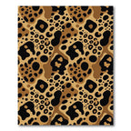Bold Brown Leopard Spots Rug