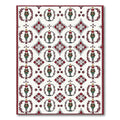 Crimson Nutcracker Medallion Border Rug
