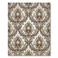 Elegant Cream Baroque Scroll Rug