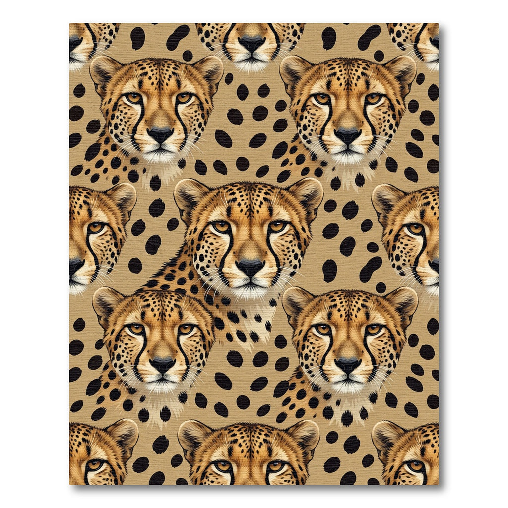 Golden Cheetah Spots Wild Animal Rug