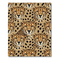 Golden Cheetah Spots Wild Animal Rug