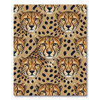 Golden Cheetah Spots Wild Animal Rug