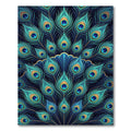 Emerald Teal Gold Peacock Feathers Rug