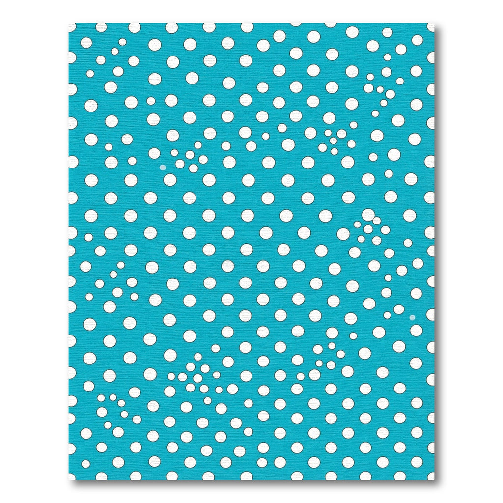Bright Turquoise White Polka Dots Rug