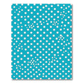 Bright Turquoise White Polka Dots Rug