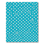 Bright Turquoise White Polka Dots Rug
