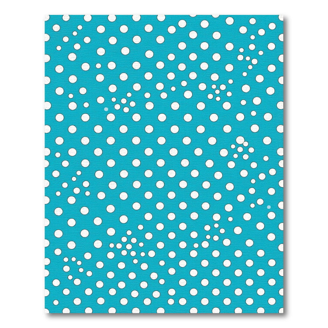 Bright Turquoise White Polka Dots Rug