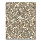 Ornate Floral Scrollwork Damask Rug