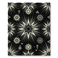Monochrome Starburst Geometric Tile Rug