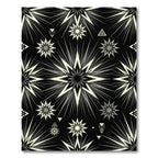 Monochrome Starburst Geometric Tile Rug