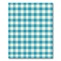 Classic Aqua Gingham Checkered Grid Rug