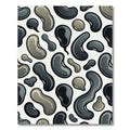 Shaded Gray Bean Toned Art Rug