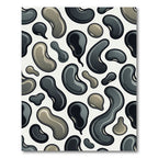 Shaded Gray Bean Toned Art Rug