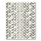 Neutral Tones Checkered Grid Rug