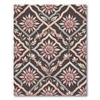 Rose Blossom Lattice Rose Garden Rug