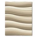 Neutral Sand Wavy Gradient Texture Rug