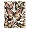 Ethereal Pink Butterfly Botanical Garden Rug