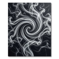 Ethereal White Swirl Smoke Rug