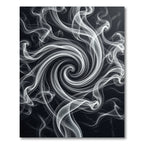 Ethereal White Swirl Smoke Rug