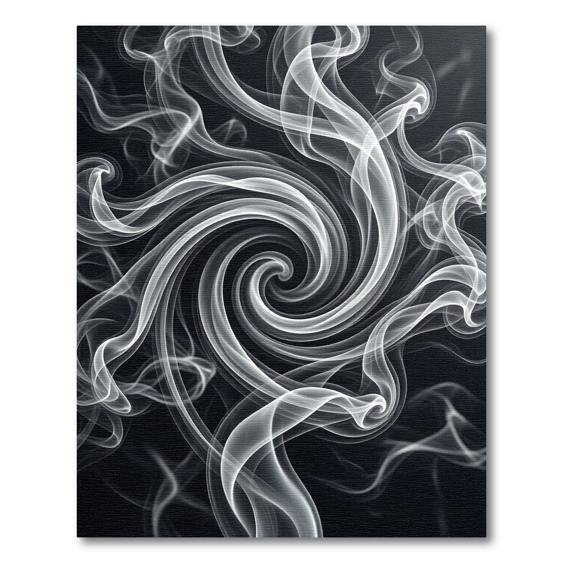 Ethereal White Swirl Smoke Rug