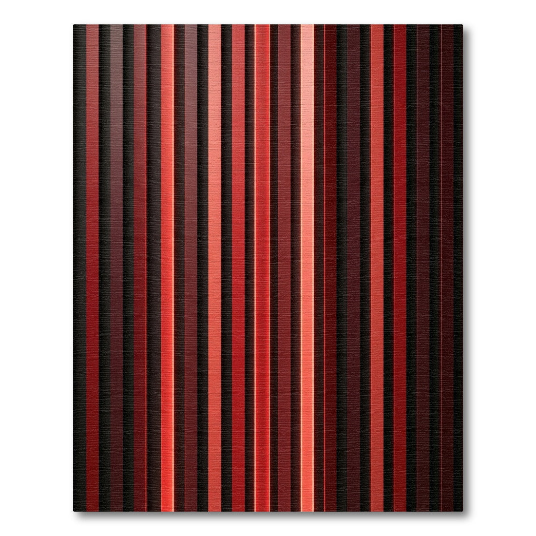 Crimson Ombre Vertical Stripe Rug