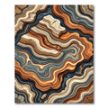 Earthy Stone Swirl Inlay Rug
