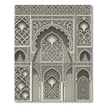 Intricate Gilded Arabesque Arch Scrollwork Rug