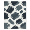 Abstract Gray Brush Stroke Rug