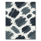 Abstract Gray Brush Stroke Rug
